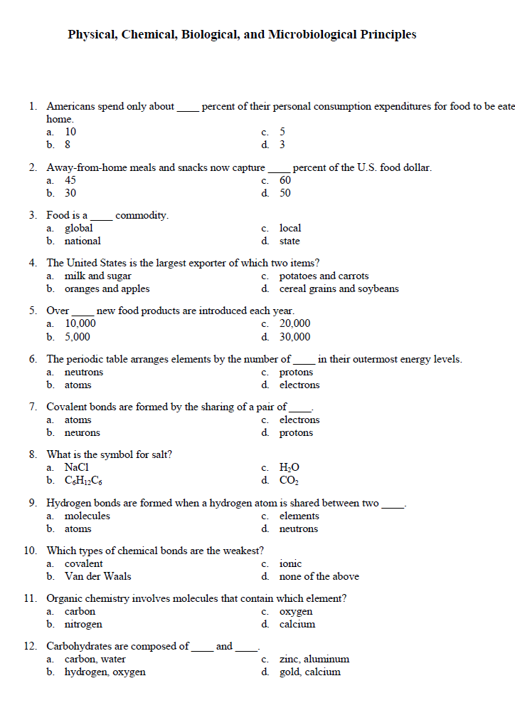 Food Technologist Licensure Examination Reviewer