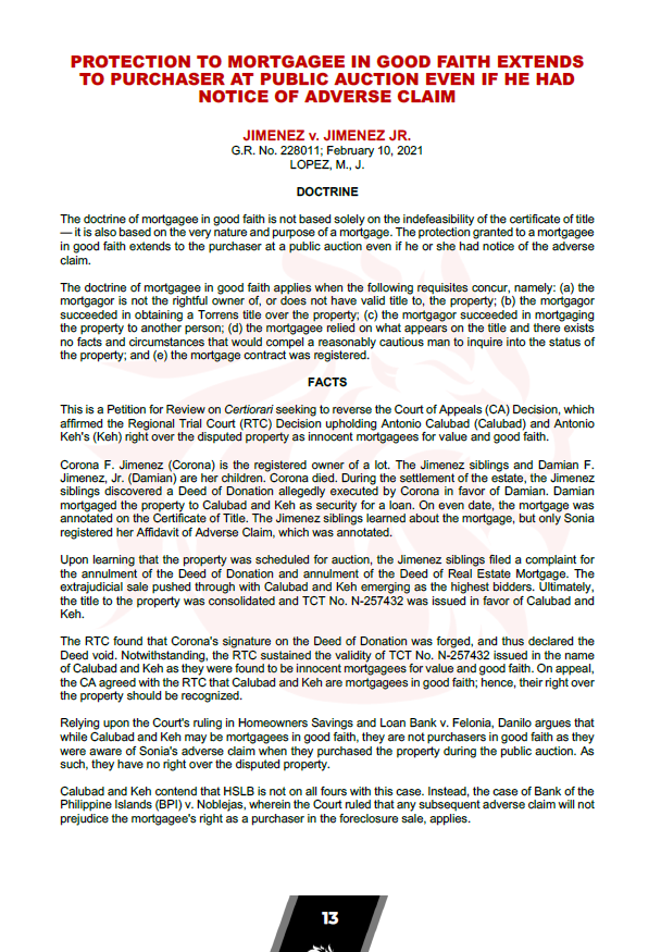 San Beda Case Digest 2024-25 Bar Exam Reviewer