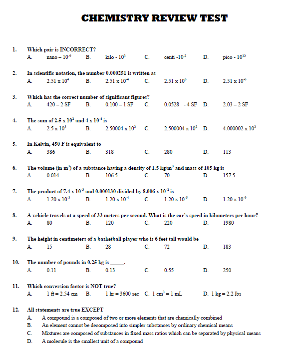 College Entrance Test Reviewer 2025