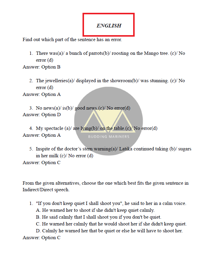 The Anglo-Eastern Maritime Exam Reviewer