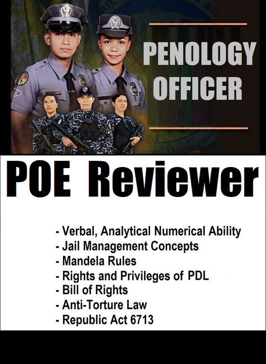Penology Officer Exam POE Reviewer 2026