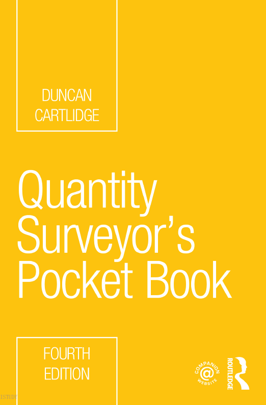 Duncan's Quantity Engineering Surveyor's Pocket Book 4th Edition
