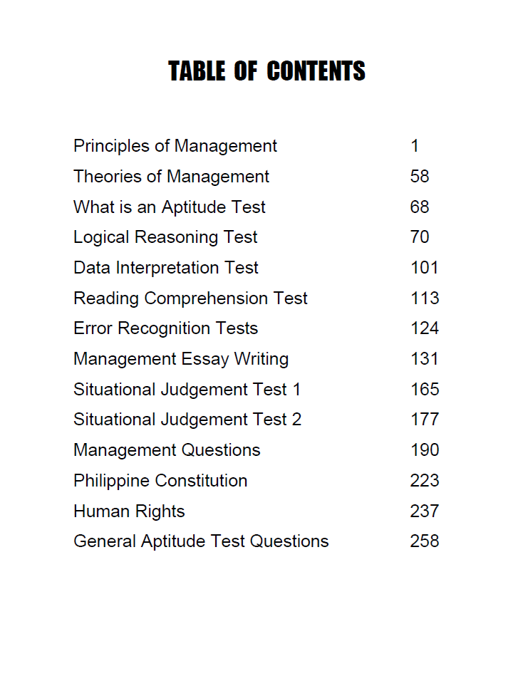 Police Executive Service Eligibility (PESE) Exam Reviewer