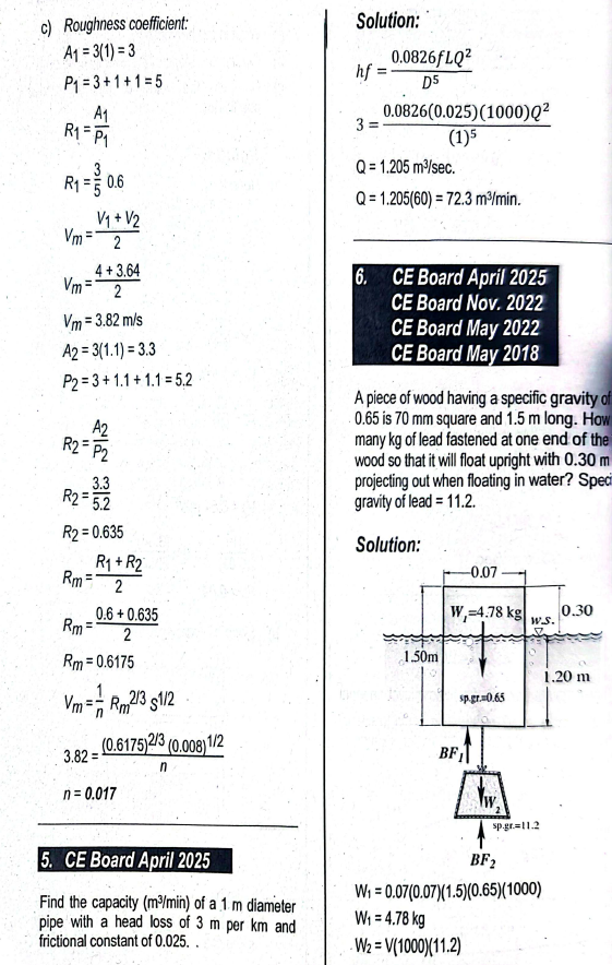 Civil Engineering Question Bank Reviewers 2015-2025 Board Questions